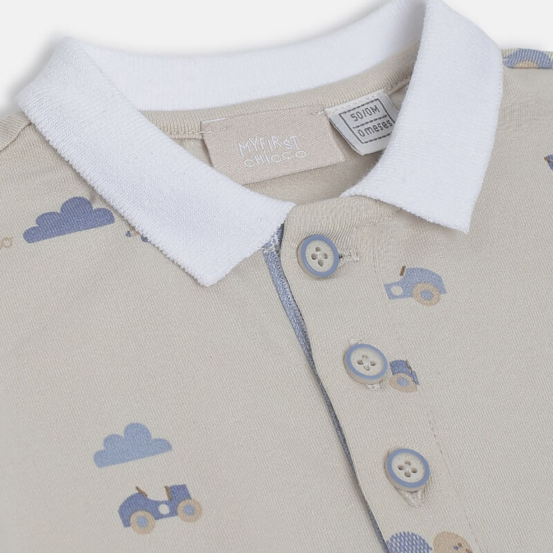 Boys Light Natural T-shirt with Short Pants image number 4